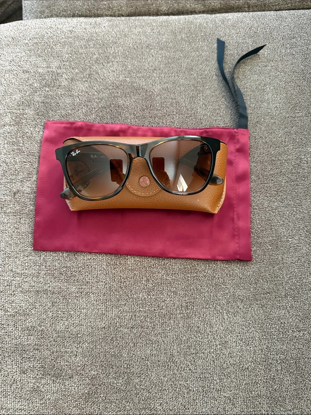 Ray-Ban Polished Light Havana Brown Gradient Lenses